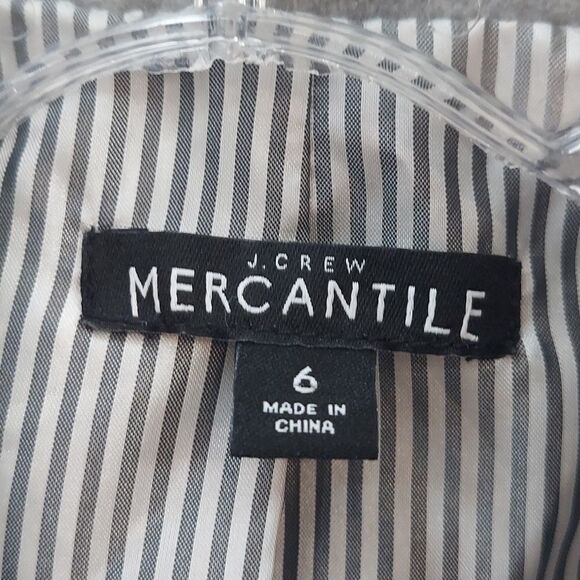 J. Crew Mercantile Gray Wool Schoolboy Blazer Sz 6 - Picture 8 of 13